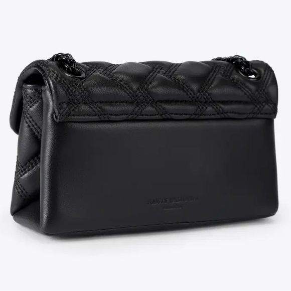 Kurt Geiger Black on Black London Kensington 17 Drench Leather Bag 🖤 - Picture 3 of 15